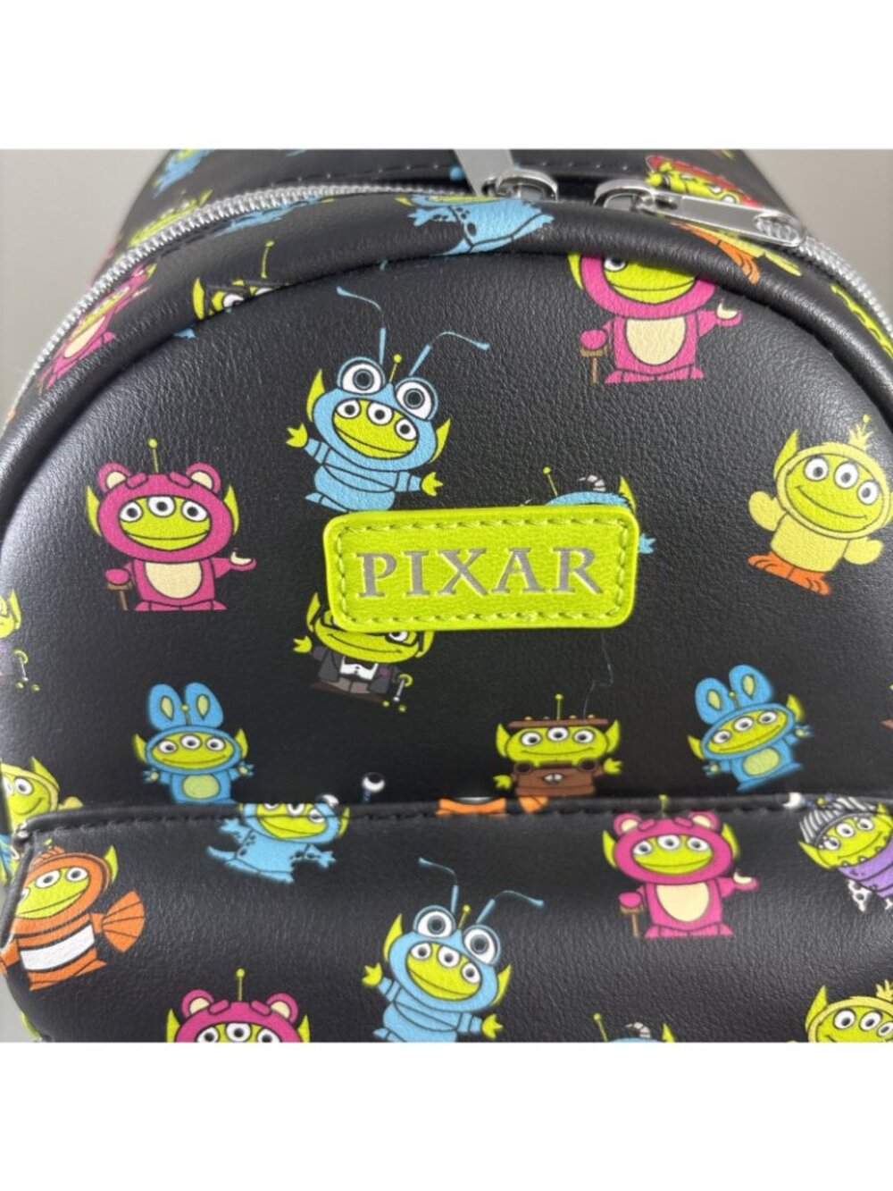 Disney Pixar Toy Story Alien Remix Mini Backpack Loungefly New With Wallet - Picture 2 of 7